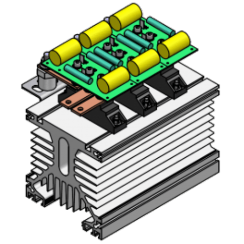 vue 3d convertisseur AC-DC Arcel